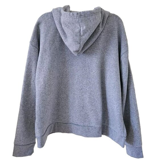 Disney Hoodie Womens 2X Gray Minnie Mouse Pullover No Pockets Fleece Lining LS - Picture 2 of 12